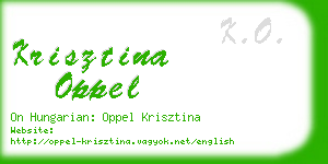 krisztina oppel business card